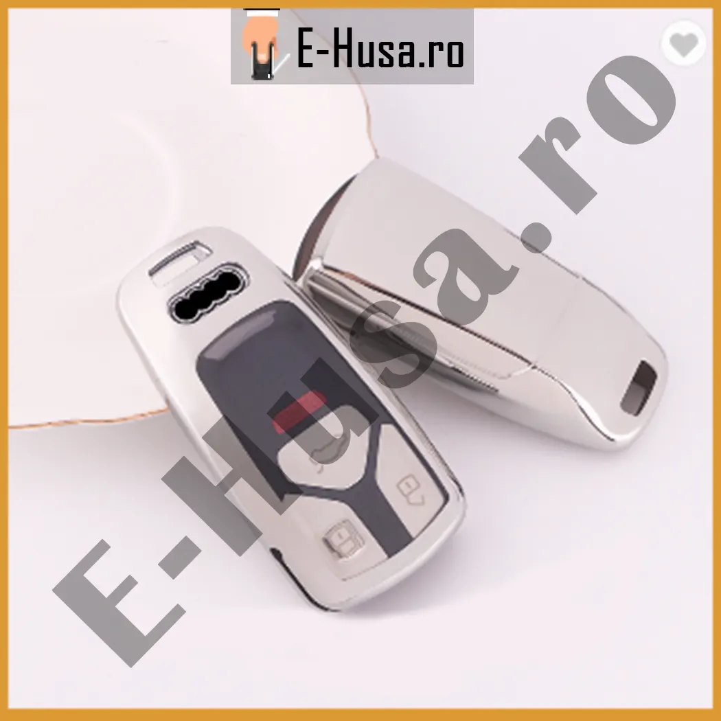 Husa Cheie Auto Audi Silver din TPU webp 1 Husa Cheie Auto Audi Silver din TPU webp 1