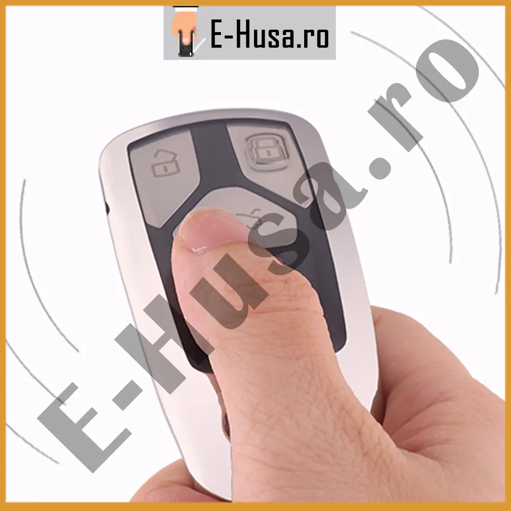 Husa Cheie Auto Audi Silver din TPU webp 4 Husa Cheie Auto Audi Silver din TPU webp 4