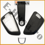 Husa Cheie Auto BMW Black din piele si PU webp 2