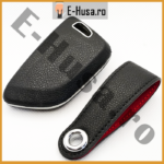 Husa Cheie Auto BMW Black din piele si PU webp 4
