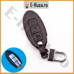 Husa Cheie Auto Nissan Model 2 3 butoane piele webp 2