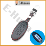 Husa Cheie Auto Nissan Model 2 3 butoane piele webp 3