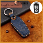 Husa Cheie Auto Ford Mondeo piele albastra 4 butoane webp 1
