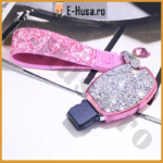 Husa Cheie Auto Mercedes clasa A B C E G S Pink Crystal webp 1