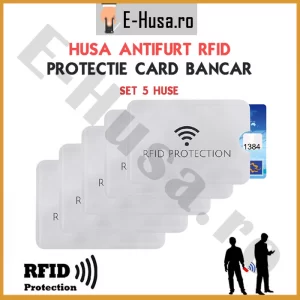 Husa Card Bancar Protectie RFID set 5 buc webp