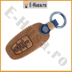 Husa Cheie Auto Audi A4 A5 A6 A7 A8 Q5 Q7 piele maro webp 1