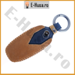 Husa Cheie Auto Audi A4 A5 A6 A7 A8 Q5 Q7 piele maro webp 4