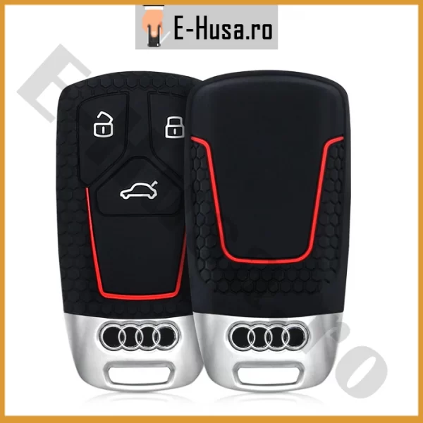 Husa Cheie Auto Silicon Audi A4 A5 A7 A8 Q5 Q7 TT webp 4