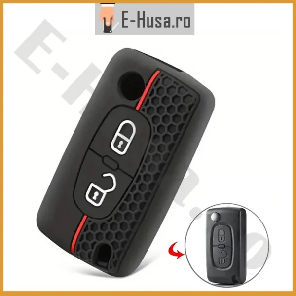 Husa Cheie Auto tip Peugeot Citroen EHS1028EOL 1 Husa Cheie Auto tip Peugeot Citroen EHS1028EOL 1