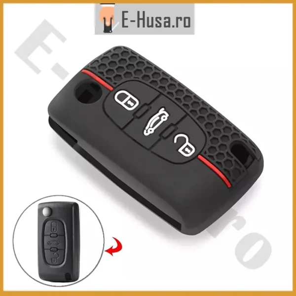 Husa Cheie Auto tip Peugeot Citroen EHS1029 1 Husa Cheie Auto tip Peugeot Citroen EHS1029 1