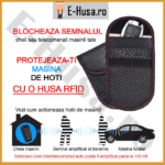 Husa Cheie Portofel RFID Auto Antifurt Bruiaj Semnal webp6