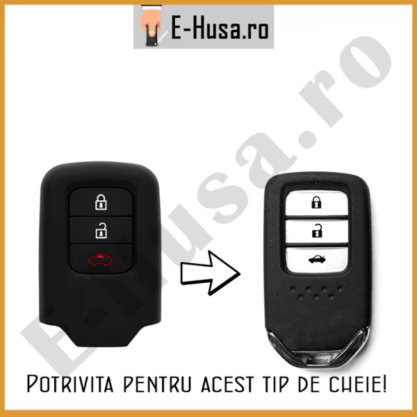 Husa Silicon Cheie Auto Honda Civic Accord CR-V Pilot webp 4