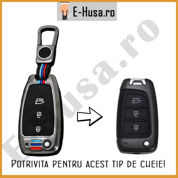 Husa Cheie Auto Hyundai Tucson Copper 3 butoane webp 4