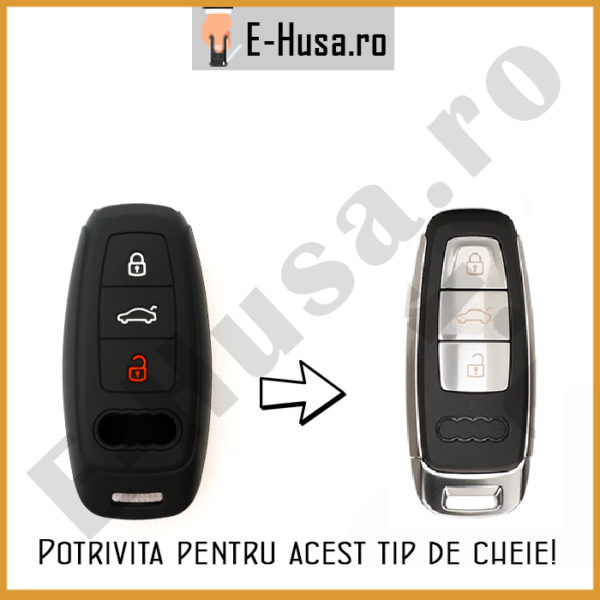 Husa Silicon Cheie Auto Audi Slim webp 4