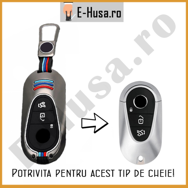 Husa Cheie Auto Mercedes Aliaj EHS357 webp6