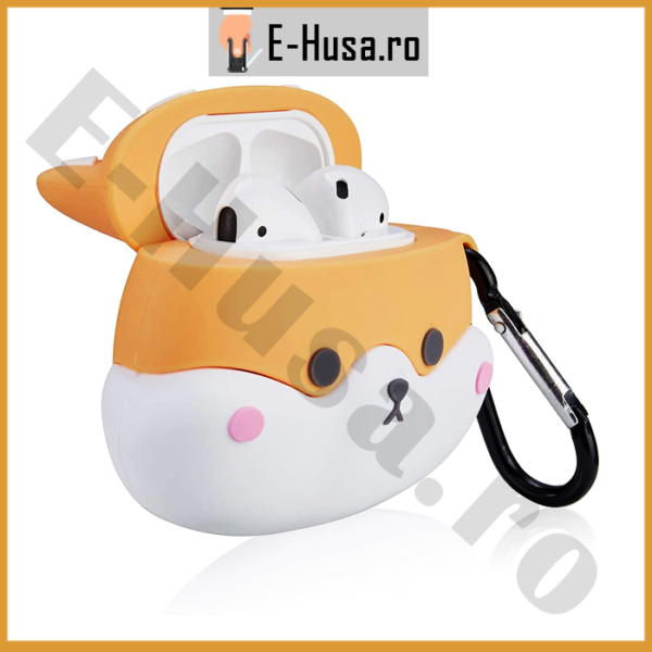 Husa Airpods 1 2 din silicon Corgi webp2