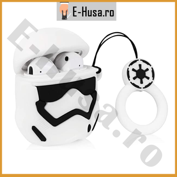 Husa Airpods 1 2 din silicon Star Wars webp2