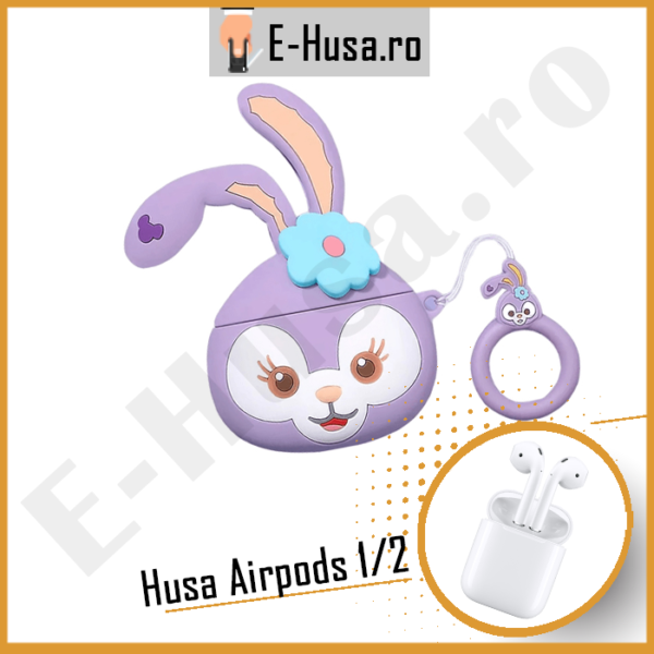 Husa Airpods 1 2 din silicon Stella Rabbit webp1