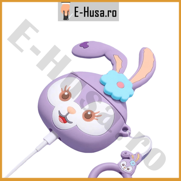 Husa Airpods 1 2 din silicon Stella Rabbit webp2