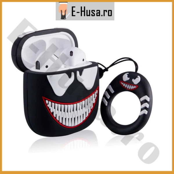 Husa Airpods 1 2 din silicon Venom webp2