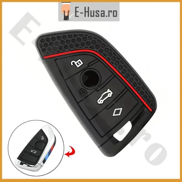 Husa Cheie Auto tip BMW din silicon EHS1110 1