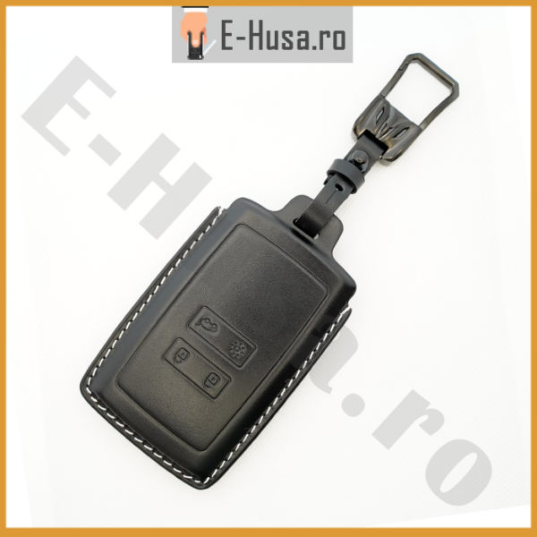 Husa Cheie Auto Renault Dacia piele neagra webp 1