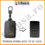 Husa Cheie Auto Renault Dacia piele neagra webp 5