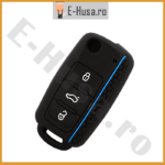 Husa Silicon Cheie Auto Volkswagen Skoda Seat dunga albastra webp 1