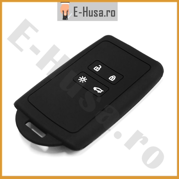 Husa Cheie Auto Renault Silicon Negru webp 3