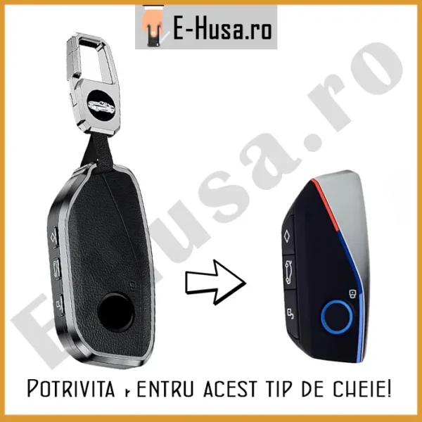 Husa Cheie Auto tip BMW EHS371 negru 4
