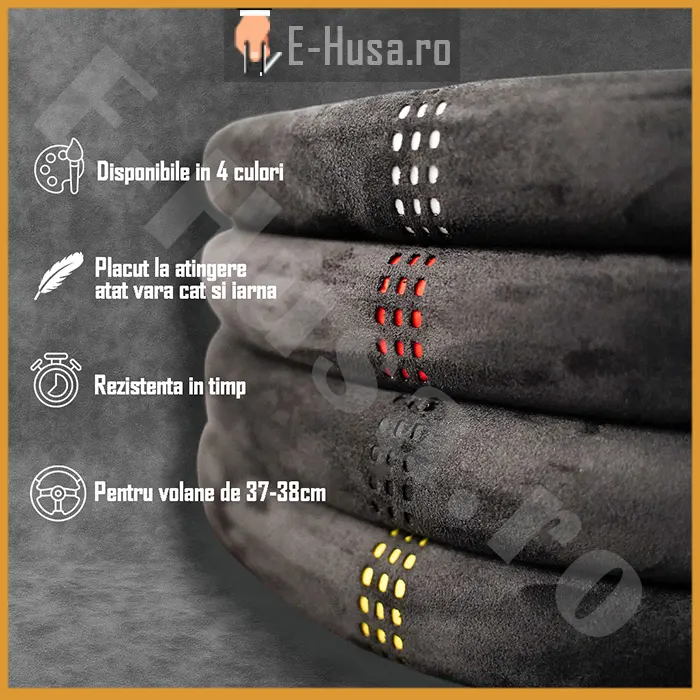 Husa Volan tip Alcantara Negru-Alb D webp 2 Husa Volan tip Alcantara Negru-Alb D webp 2