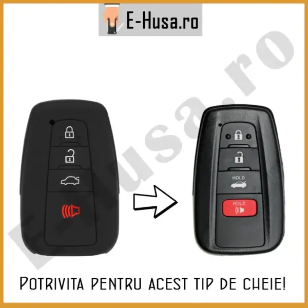 Husa Cheie Masina Silicon tip Toyota webp 5