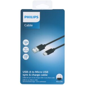 CABLU DATE INCARCARE 1,2 M USB-A LA MICRO USB Philips