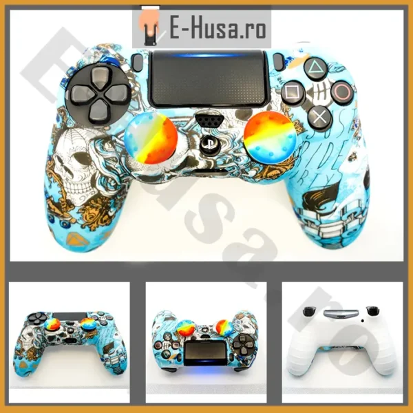 Husa controller PS4 din silicon EHS-PS4-001 1