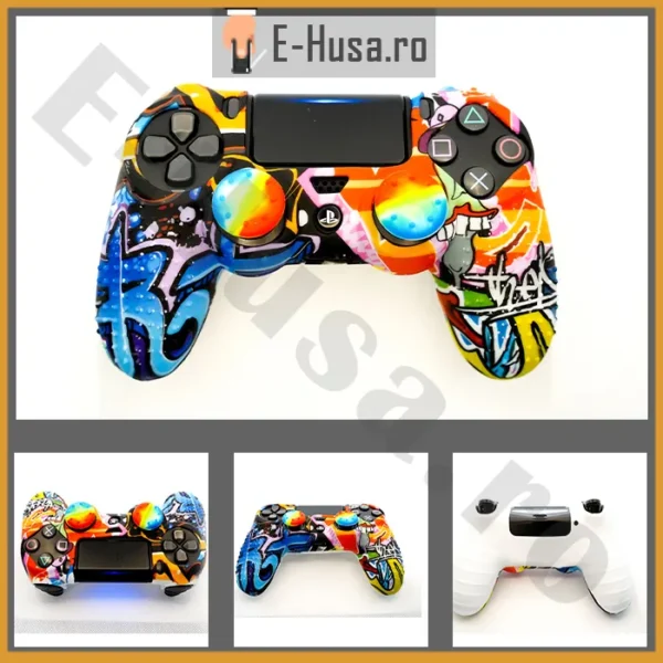 Husa controller PS4 din silicon EHS-PS4-007 1