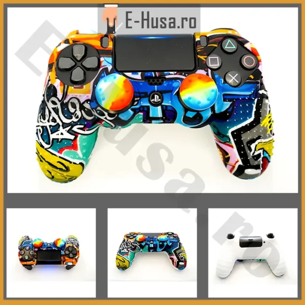 Husa controller PS4 din silicon EHS-PS4-012 1