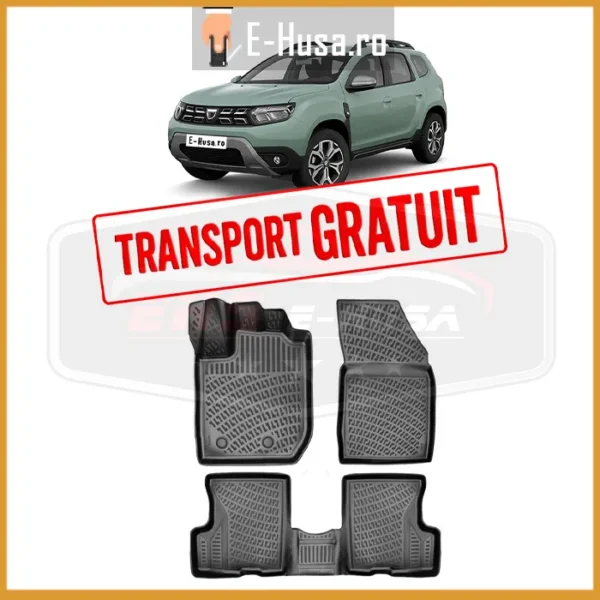 Set Covorase Auto Cauciuc Pentru Dacia Duster 4X4 2022 EHS110158 1 Set Covorase Auto Cauciuc Pentru Dacia Duster 4X4 2022 EHS110158 1