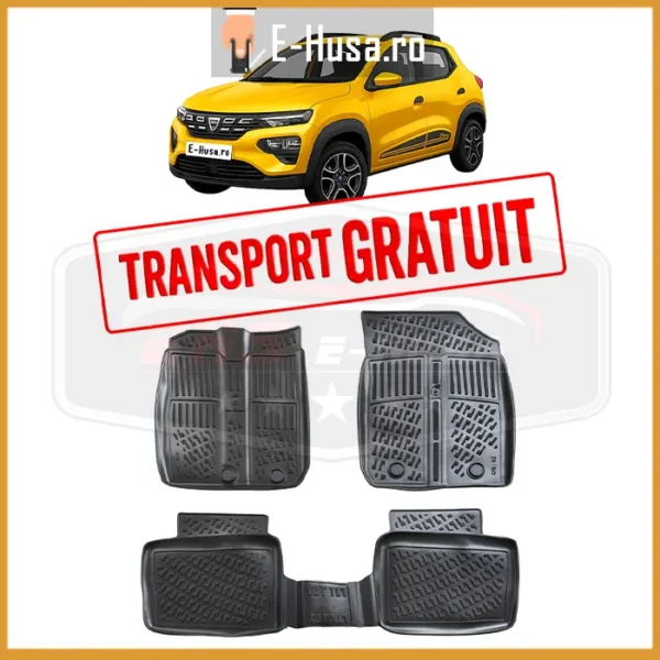 Set Covorase Auto Cauciuc Pentru Dacia Spring Electric 2022 EHS102696 1
