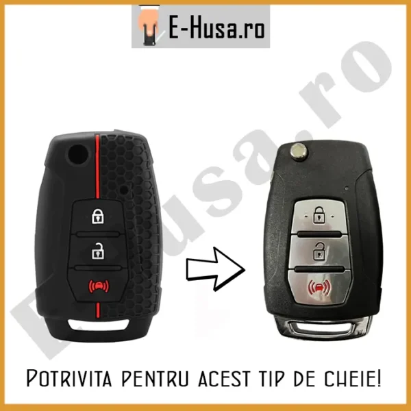 Husa Cheie SsangYong din Silicon EHS1033 3
