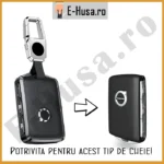 Husa Cheie Volvo din Aliaj si Piele EHS299 3