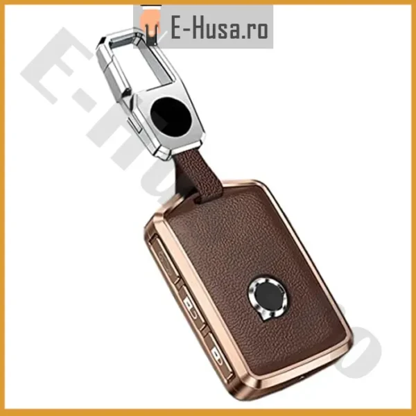 Husa Cheie Volvo din Aliaj si Piele EHS301 1