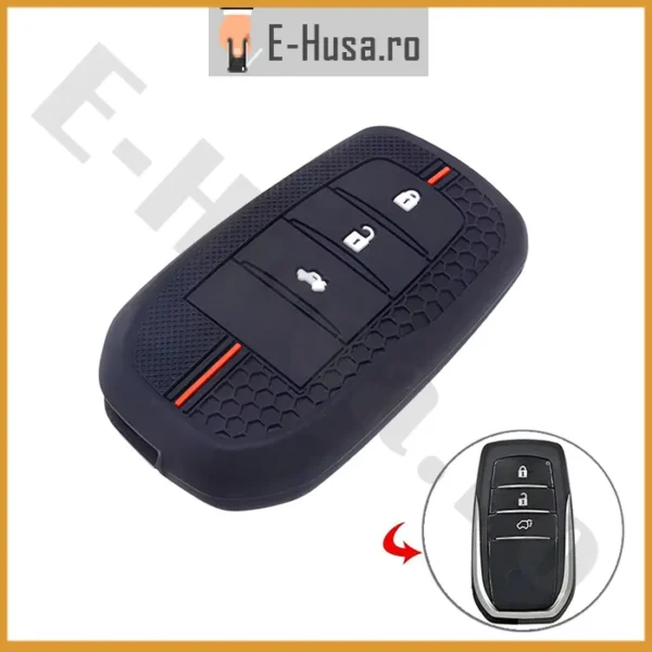 Husa Cheie Auto din Silicon tip Toyota EHS1097v2 1