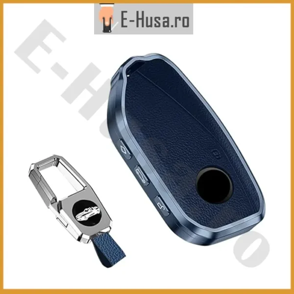 Husa Cheie Auto tip BMW EHS372 albastru 3