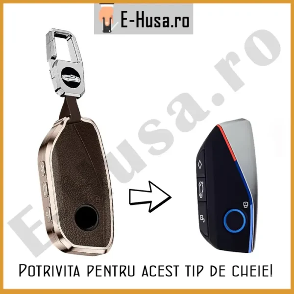 Husa Cheie Auto tip BMW EHS373 maro 4