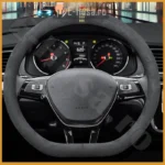 Husa Volan tip Alcantara Negru-Galben D webp 1 Husa Volan tip Alcantara Negru-Galben D webp 1