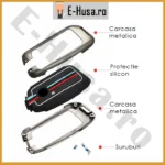 Husa Cheie Auto tip BMW din aliaj EHS226 3