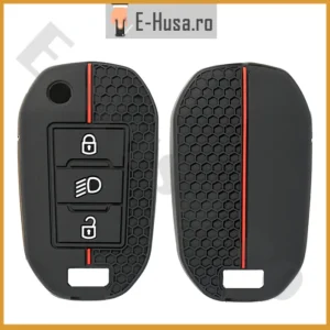 Husa Silicon Cheie Auto tip Citroen Peugeot Opel briceag EHS1068R 1